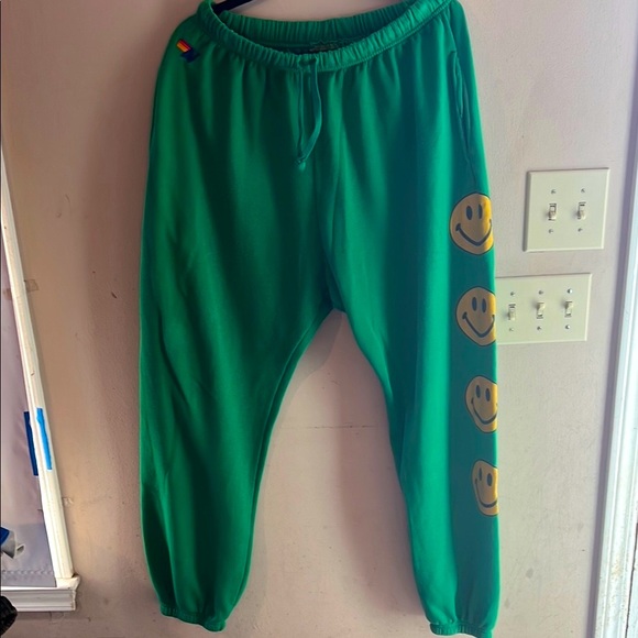 Aviator Nation Other - AVIATOR NATION RETRO SMILEY FACE JOGGERS SIZE XL
